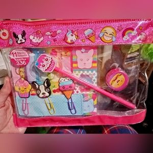 Hot Focus | Pink Pen Sticky Note Fun NWT